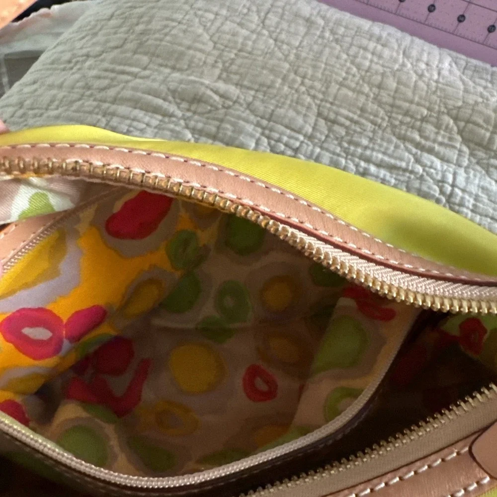 KATE SPADE‎ Sam Icon KSNYL Nylon Small Shoulder Bag Greenlight GUC